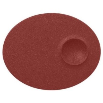 RAK Talíř mělký s důlkem 18 × 10 cm, tmavě červená | RAK-NFMROP18DR