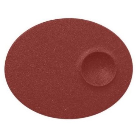 RAK Talíř mělký s důlkem 18 × 10 cm, tmavě červená | RAK-NFMROP18DR