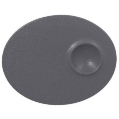 RAK Talíř mělký s důlkem 18 × 10 cm, šedá | RAK-NFMROP18GY