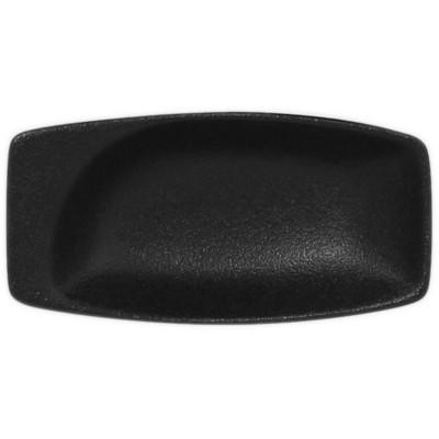RAK Talíř obdélný 11 × 5,5 cm, černá | RAK-NFMZMR11BK