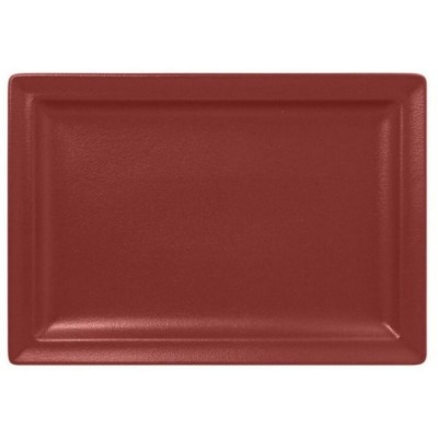 RAK Talíř obdélný 33 × 23 cm, tmavě červená | RAK-NFCLRP33DR