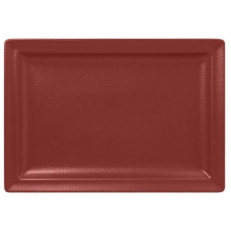 RAK Talíř obdélný 33 × 23 cm, tmavě červená | RAK-NFCLRP33DR