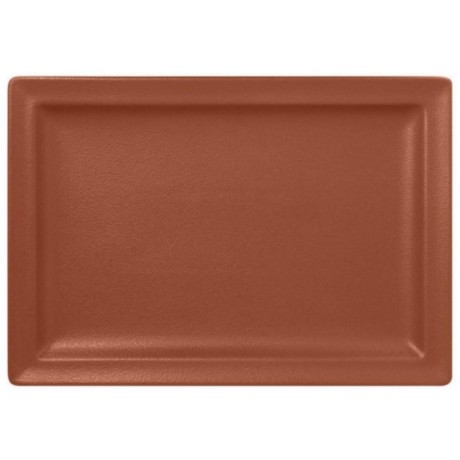 RAK Talíř obdélný 33 × 23 cm, hnědá | RAK-NFCLRP33BW