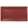 RAK Talíř obdélný 38 × 21 cm, tmavě červená | RAK-NFCLRP38DR