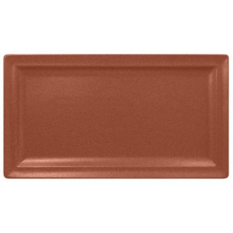 RAK Talíř obdélný 38 × 21 cm, hnědá | RAK-NFCLRP38BW