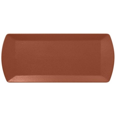 RAK Talíř obdélný 35 × 15 cm, hnědá | RAK-NFOPSP35BW