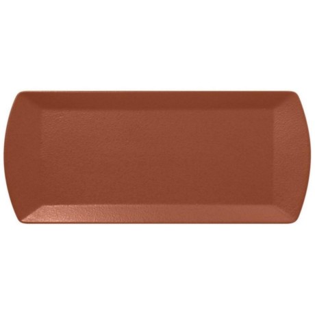 RAK Talíř obdélný 35 × 15 cm, hnědá | RAK-NFOPSP35BW