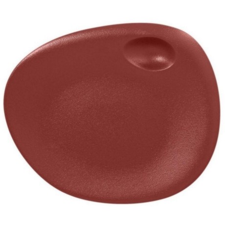 RAK Talíř s důlkem 31 × 26,5 cm, tmavě červená | RAK-NFNBFP31DR