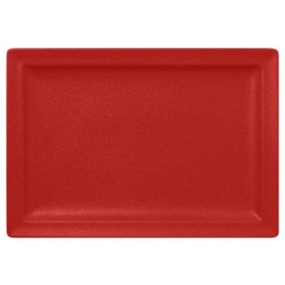 RAK Talíř obdélný 33 × 23 cm, světle červená | RAK-NFCLRP33BR