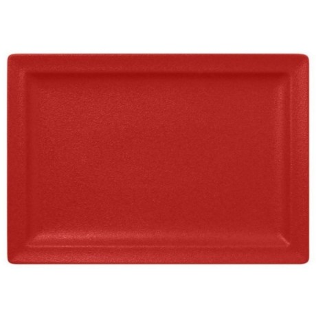 RAK Talíř obdélný 33 × 23 cm, světle červená | RAK-NFCLRP33BR