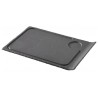 Revol Basalt talíř obdélný s drážkou 33 × 22 cm | REV-647782