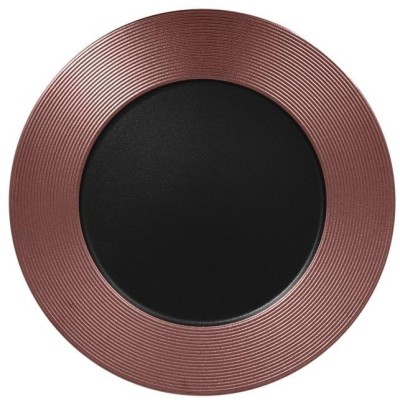 RAK Metalfusion talíř mělký zdobený 33 cm, černobronzový | RAK-MFEVFP33BB