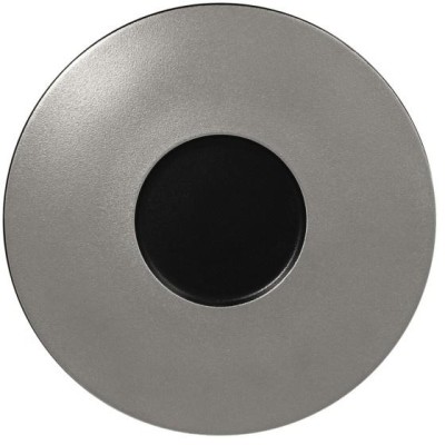 RAK Metalfusion talíř mělký Gourmet 29 cm, černostříbrný | RAK-MFFDGF29SB