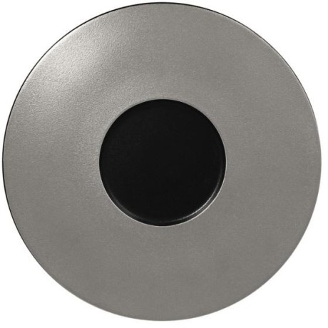 RAK Metalfusion talíř mělký Gourmet 29 cm, černostříbrný | RAK-MFFDGF29SB