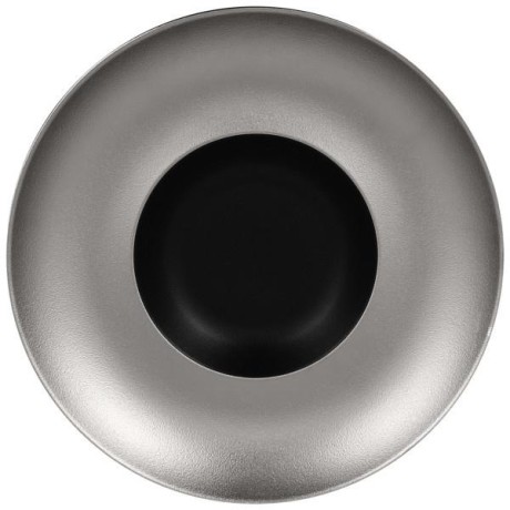 RAK Metalfusion talíř hluboký Gourmet 29 cm, černostříbrný | RAK-MFFDGD29SB