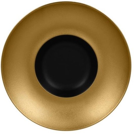 RAK Metalfusion talíř hluboký Gourmet 26 cm, černozlatý | RAK-MFFDGD26GB