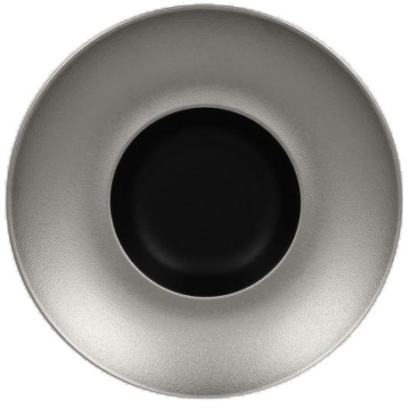 RAK Metalfusion talíř hluboký Gourmet 26 cm, černostříbrný | RAK-MFFDGD26SB