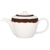 RAK Woodart konvice na čaj s víčkem 40 cl – tmavě hnědá | RAK-WDCLTP40OB