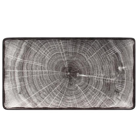 RAK Woodart talíř obdélný 33,5 × 18,1 cm – šedá | RAK-WDEDRG33BG