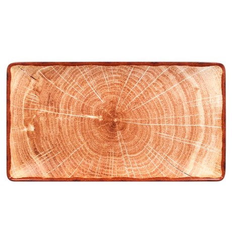 RAK Woodart talíř obdélný 33,5 × 18,1 cm – světle hnědá | RAK-WDEDRG33TB