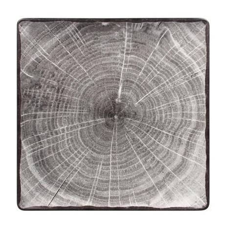 RAK Woodart talíř čtvercový 30 × 30 cm – šedá | RAK-WDEDSQ30BG
