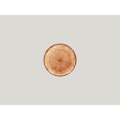 RAK Woodart talíř dezertní coupe 15 cm – světle hnědá | RAK-WDNNPR15TB