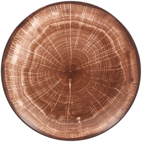 RAK Talíř mělký coupe 29 cm - tmavě hnědá | RAK-WDNNPR29OB