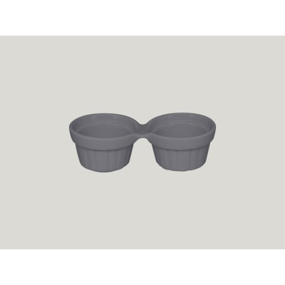 RAK Chef's Fusion ramekin dvojitý 13 cm, šedý | RAK-CFDR02GY