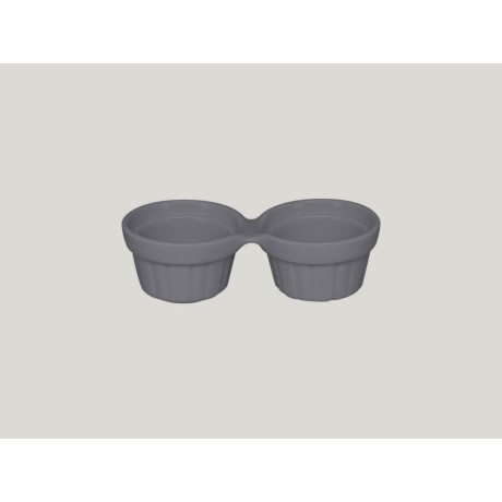 RAK Chef's Fusion ramekin dvojitý 13 cm, šedý | RAK-CFDR02GY