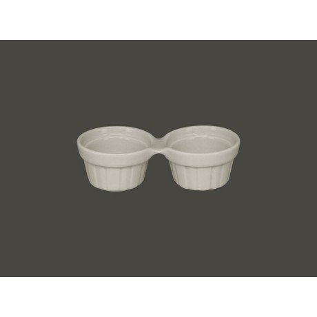 RAK Chef's Fusion ramekin dvojitý 13 cm, bílý | RAK-CFDR02WH