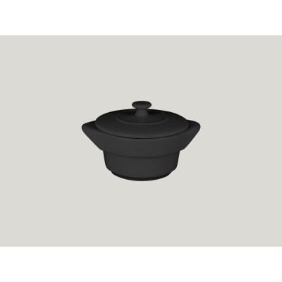 RAK Chef's Fusion hrnec s poklicí pr. 10 cm, černý | RAK-CFRD10BK