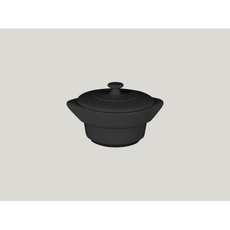 RAK Chef's Fusion hrnec s poklicí pr. 10 cm, černý | RAK-CFRD10BK