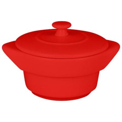 RAK Chef's Fusion hrnec s poklicí pr. 10 cm, červený | RAK-CFRD10BR