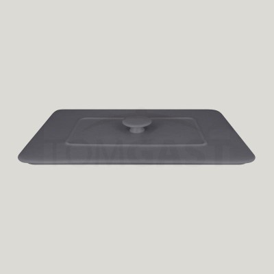 RAK Chef's Fusion poklice pro obdélný pekáč 32,5 × 22 cm, šedá | RAK-CFRT32GYLD