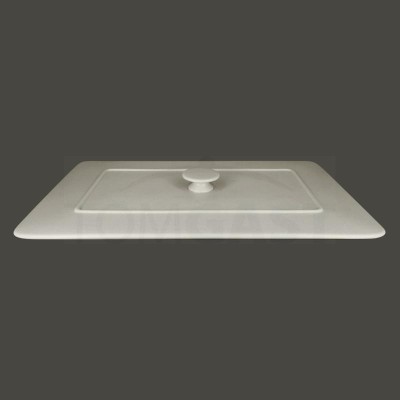 RAK Chef's Fusion poklice pro obdélný pekáč 39,5 × 24,5 cm, bílá | RAK-CFRT39WHLD