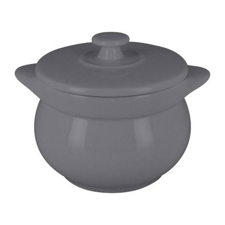 RAK Chef's Fusion mísa na polévku s poklicí pr. 10,6 cm, šedá | RAK-CFST10GY