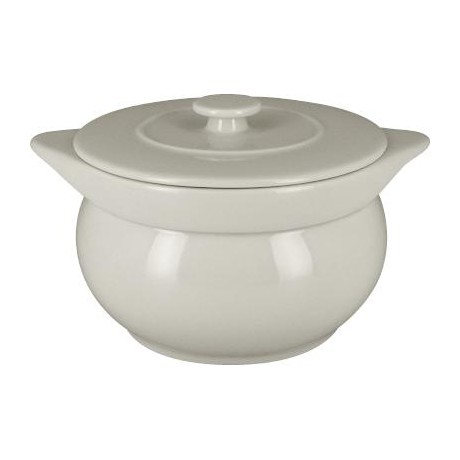RAK Chef's Fusion mísa na polévku s poklicí pr. 15 cm, bílá | RAK-CFST15WH