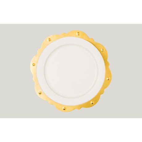 RAK Golden Scallop talíř – Princess Golden 33 cm | RAK-KQSP33