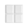 RAK Minimax talíř čtvercový, 4 segmenty 20 × 20 cm | RAK-OPSP4C
