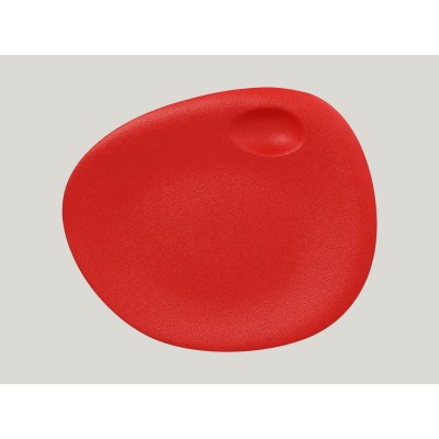 RAK Talíř s důlkem 31 × 26,5 cm, světle červená | RAK-NFNBFP31BR