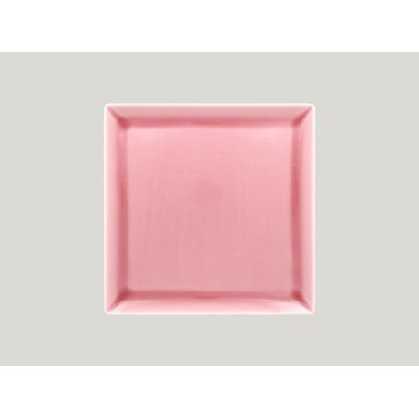 RAK Vintage talíř mělký čtvercový, růžový 24,5 × 24,5 cm | RAK-VNEDSQ25PK