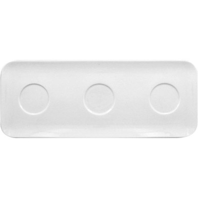 RAK Talíř obdélníkový 46 × 18 cm, 3 důlky | RAK-AURT46IN3