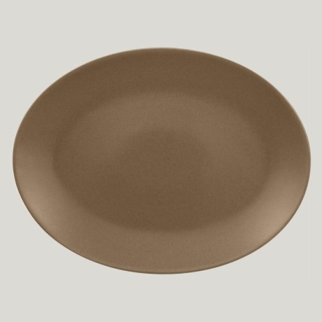 RAK Genesis talíř oválný 36 × 27 cm, hnědá | RAK-GNNNOP36CR