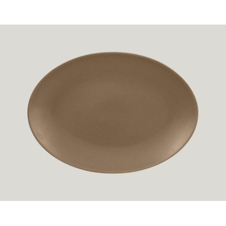RAK Genesis talíř oválný 32 × 23 cm, hnědá | RAK-GNNNOP32CR
