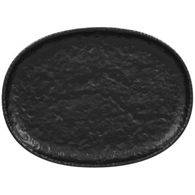 RAK Talíř oválný 25 × 18,5 cm – černá | RAK-RKOP25
