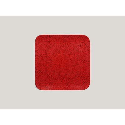 RAK Ruby talíř čtvercový 24 × 24 cm – červená | RAK-RBAUSP24