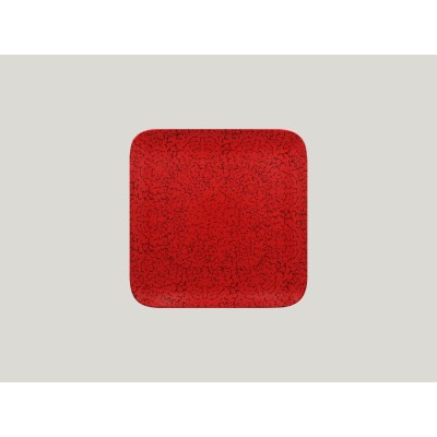RAK Ruby talíř čtvercový 22 × 22 cm - červená | RAK-RBAUSP22
