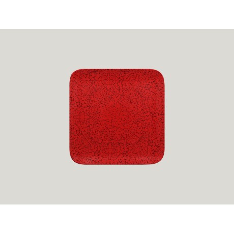 RAK Ruby talíř čtvercový 22 × 22 cm - červená | RAK-RBAUSP22