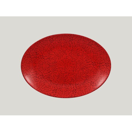 RAK Ruby talíř oválný 36 × 27 cm – červená | RAK-RBNNOP36