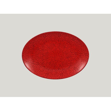 RAK Ruby talíř oválný 32 × 23 cm – červená | RAK-RBNNOP32